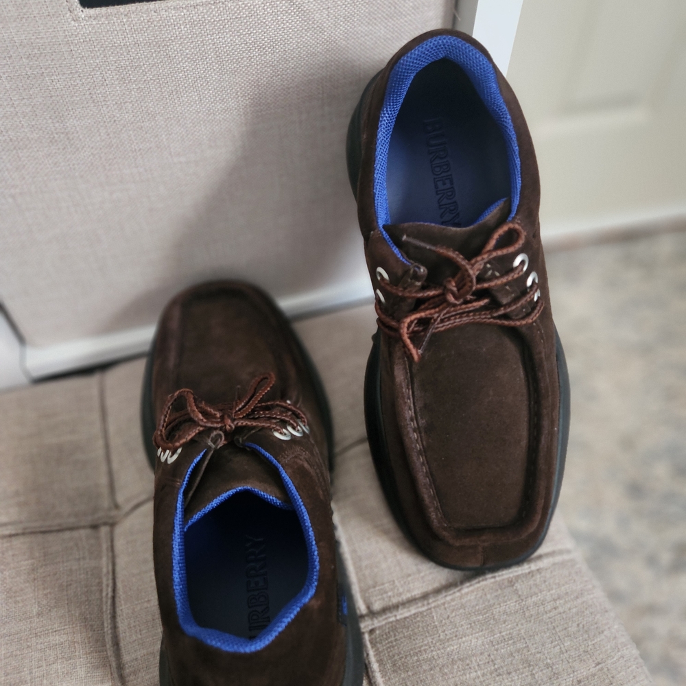 Burberry Men's Brown Suede Shoes